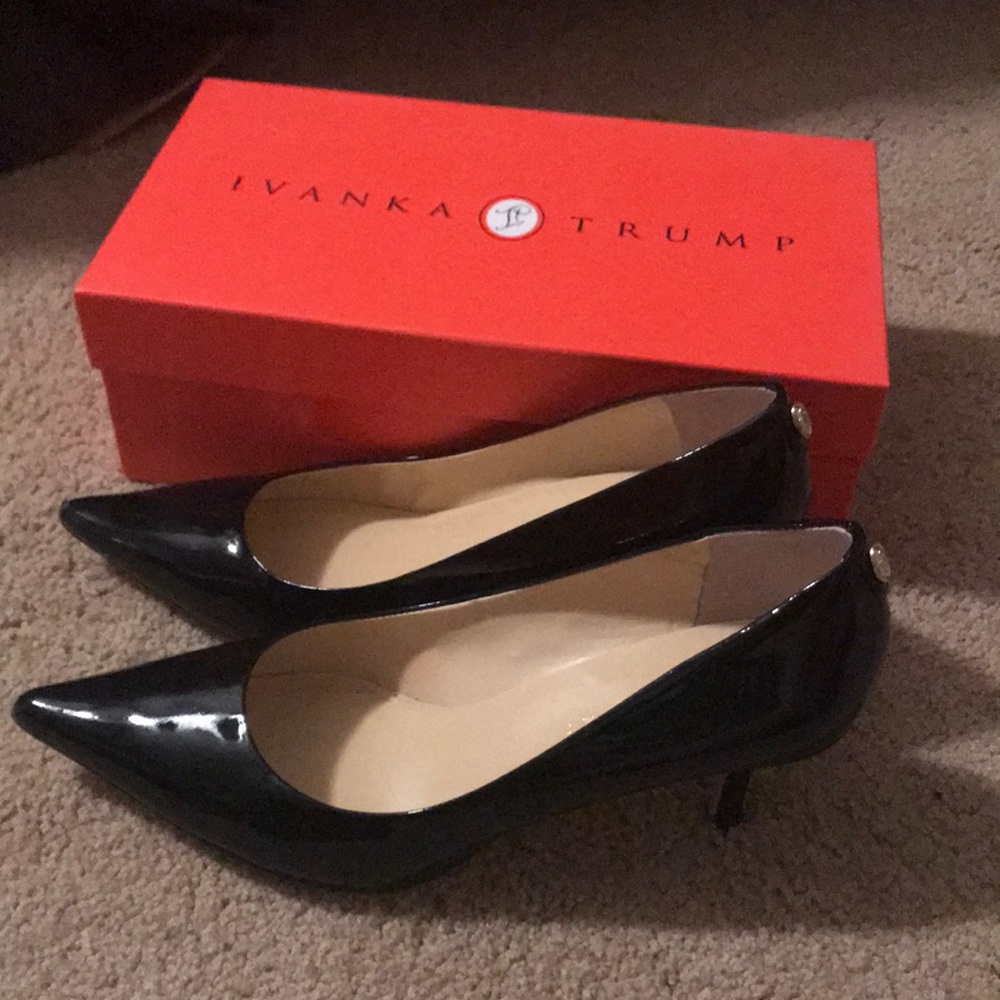 Classic Black Patent Heels, Like New